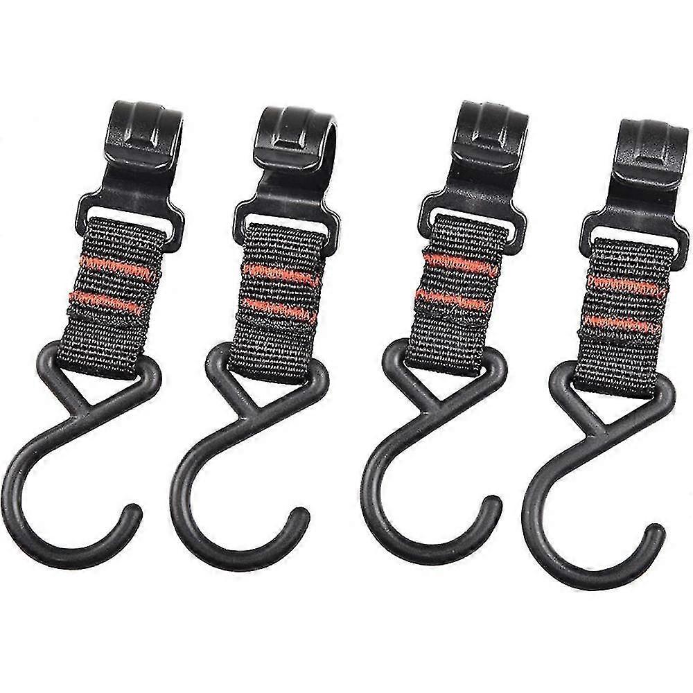 Tent Strap Hook 10pcs Adjustable Heavy Duty Rope Hanger,tents, Hammocks, Tree Swings Tie Downs Straps, Tent Hang Clip For Outdoor Camping DJS