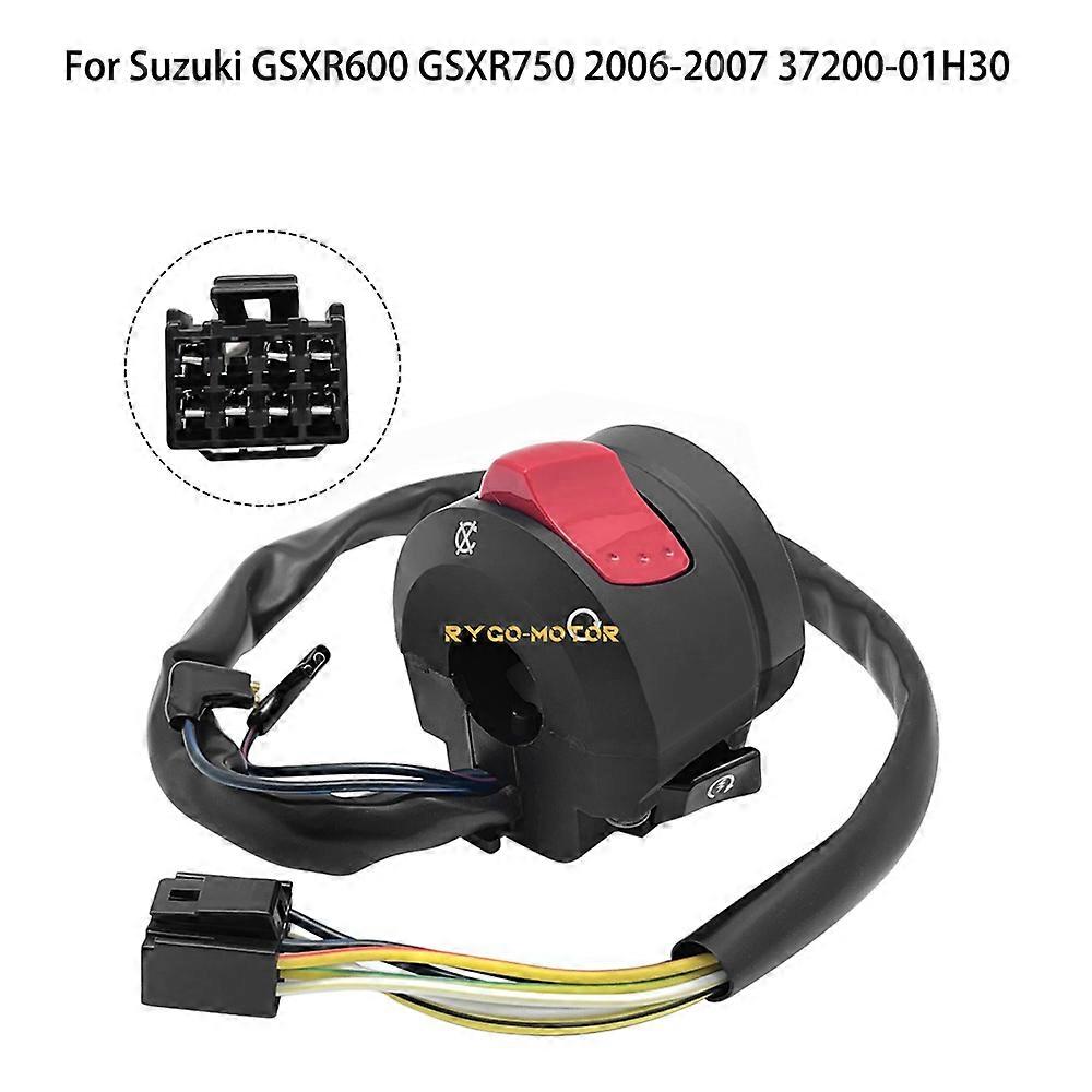 MATI Handlebar Control Switch Start Kill Stop Button for Suzuki GSXR600 GSX-R600 GSXR750 GSX-R750 2006-2007