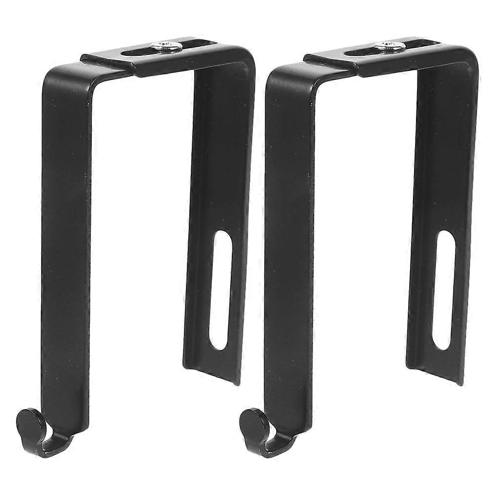 2Pcs Adjustable Cubicle Hangers Universal Partition Hanger Metal Cubicle Hooks Door Mirror Hanger