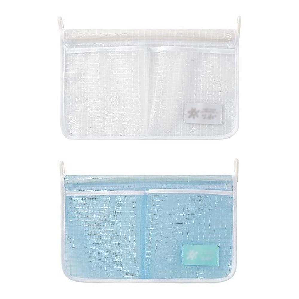 2pcs Refrigerator storage net bag hanging bag ,two lattice storage bag