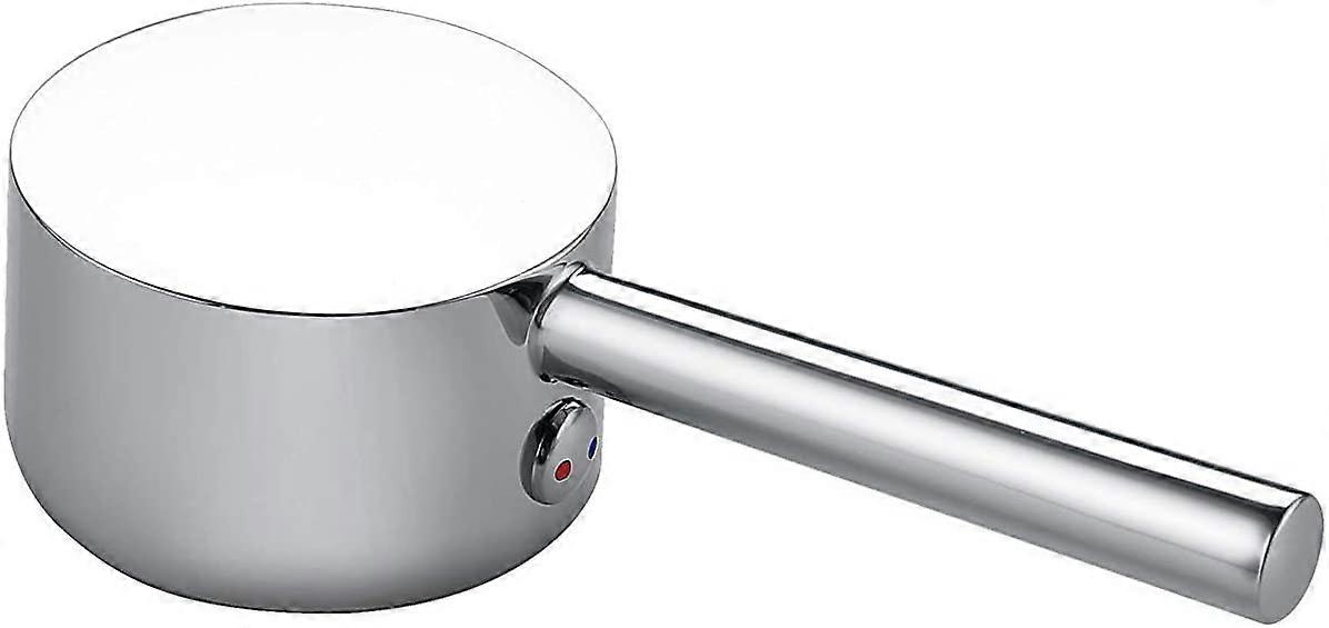 PIAO Faucet Handle Kit for Single Handle Faucet with 25mm/35mm/40mm Cartridge - Universal Replacement Metal Handle with Knob and Set Screws, Polished 