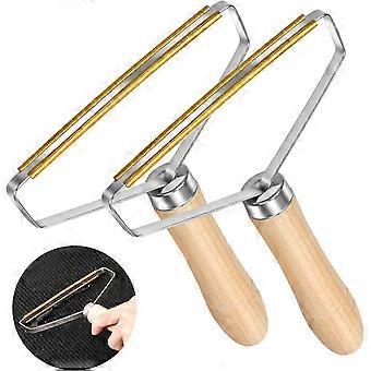 Anti-Pilling Razors, Anti Hair Brush Dog Cat Pets, Manual Anti Hair Brush Set, Portable Lint Remover for Woven Coat Sweater Carpet Curtains Sofa, 2PCS