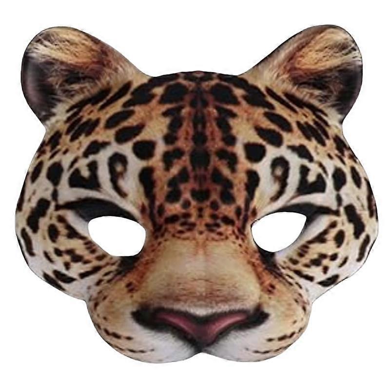 Halloween Mask Decoration Yellow Tiger, EVA Material, Yellow, 19*17 cm (7.5*6.7 in)