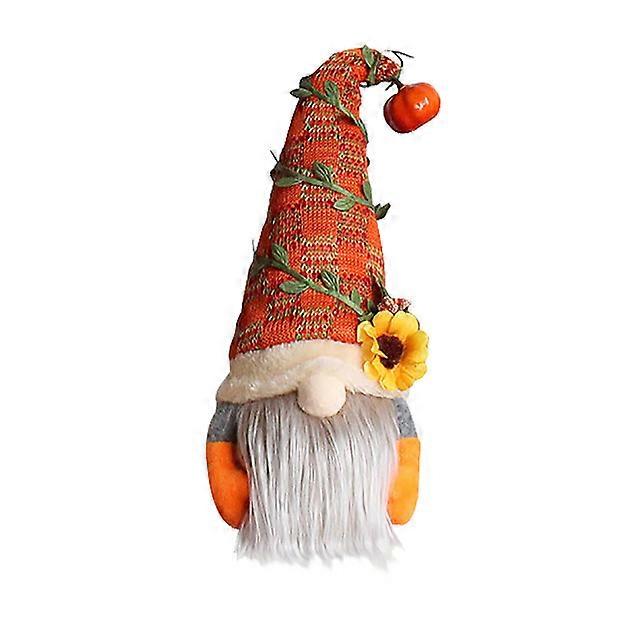 Halloween Gnome Decoration Faceless Plush Doll Dwarf Rudolph Doll Fall Gnome Pumpkin Sunflower Elf Dwarf Home Ornaments 2024