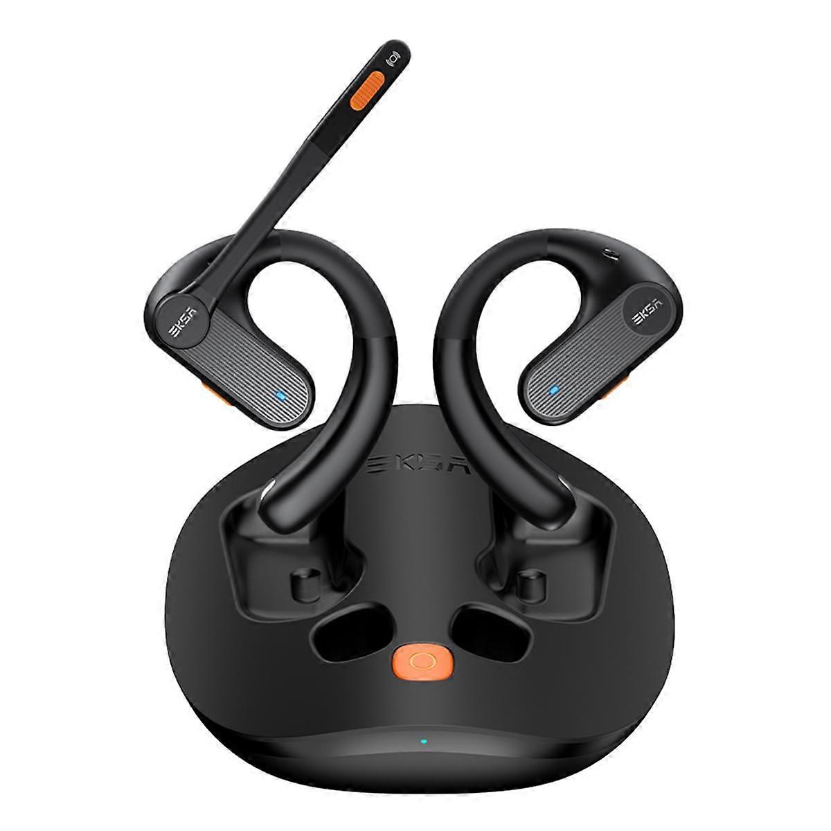 S30 Open-Ear Wireless Headphones, Air Conduction Bluetooth 5.3 Headset, 4 Mic ENC, 70H Playtime, for Office/Meetings/Music
