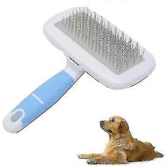 Pet Hair Combs Stainless Steel Needle Hairdressing Brush Tool With Small Comb, Random Color