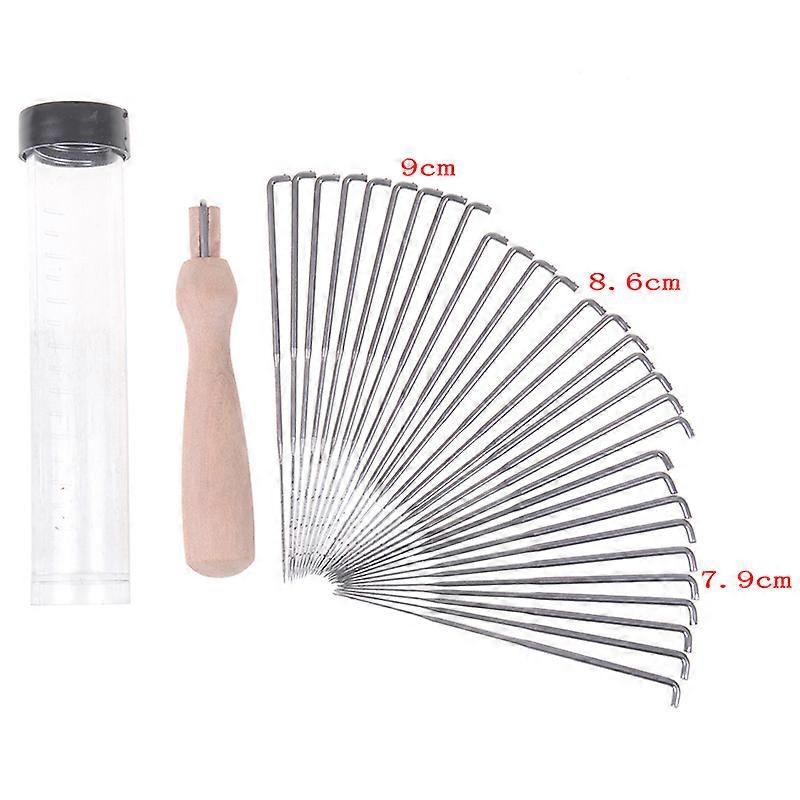 30pcs/set DIY Supplies PIN Felting Needle Tool Set with 10 Felting Needles With Clear Bottle Wool Felting Needles Kits