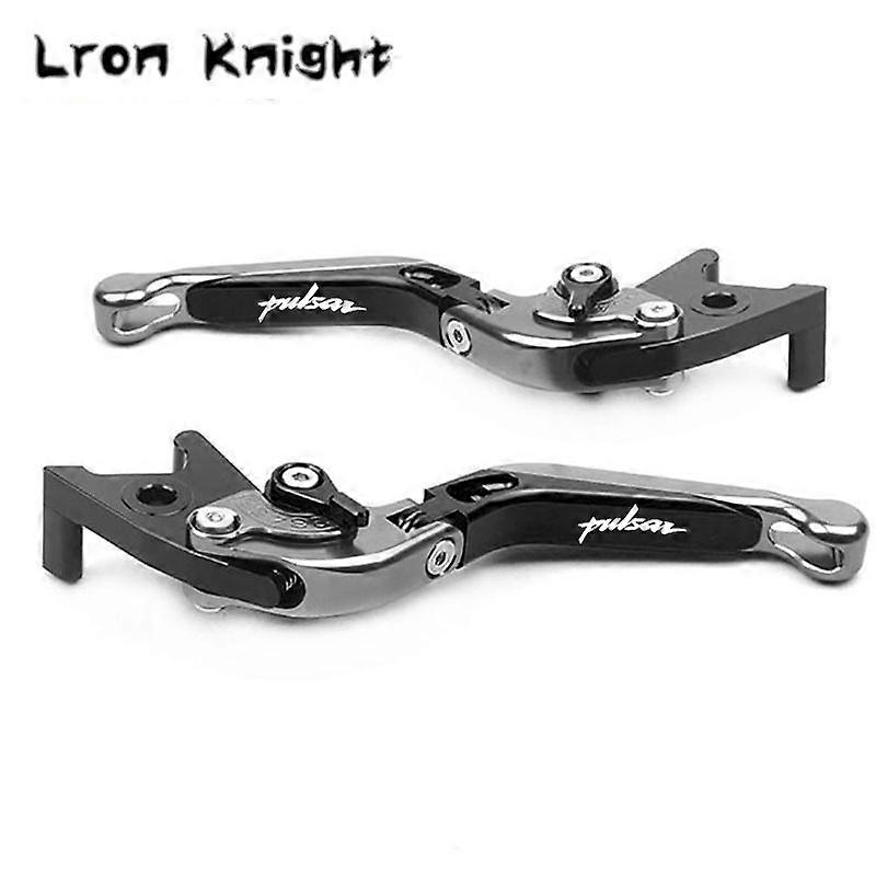 For Bajaj Pulsar 200 NS/200 RS/200 A Motorcycle Accessories CNC Adjustable Folding Extendable Brake Clutch Lever With logo