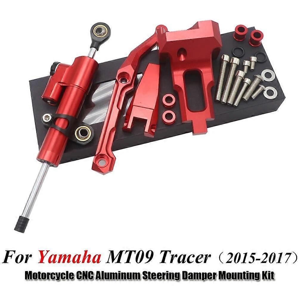 Motorcycle CNC Aluminum Adjustable Steering Damper Stabilizer Mounting Kit For Yamaha MT-09 MT 09 MT09 Tracer 2015-2017