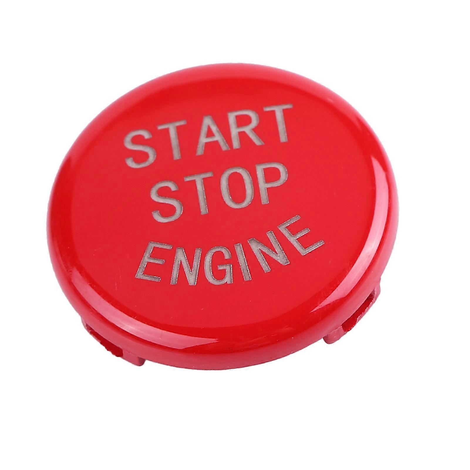 Car One key Start Button Engine Ignition Switch Cover for BMW E Disk Bottom (Red) YEMAA