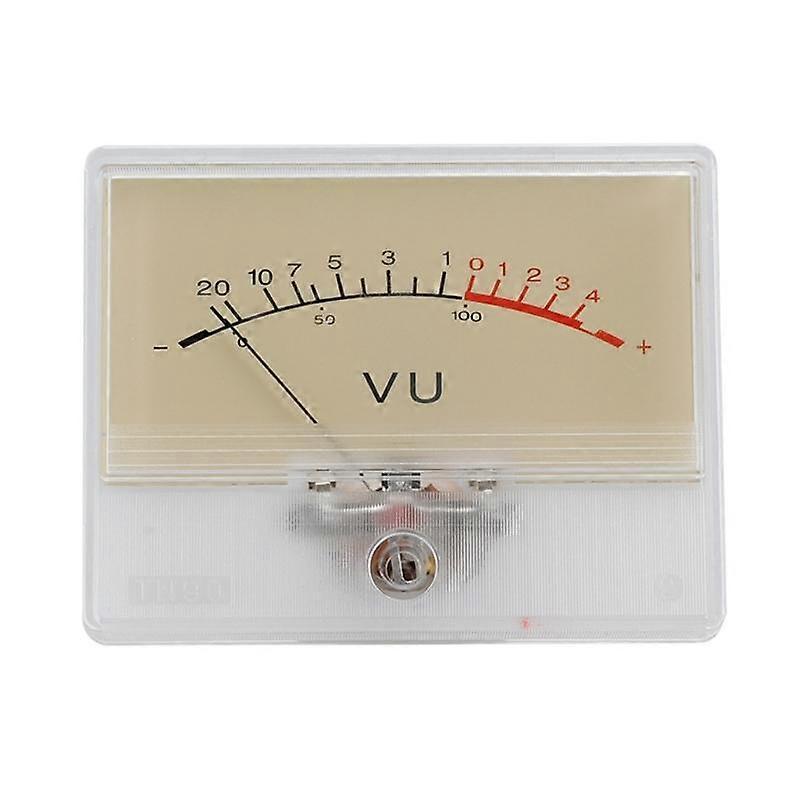 Backlit VU Meter with Yellow Panel Stable Performance Level Meter Amplifier
