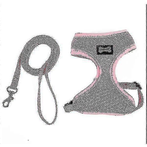 Mesh Pet Harness Cat Harness Set Cat Kitten Walking Leash And Harness