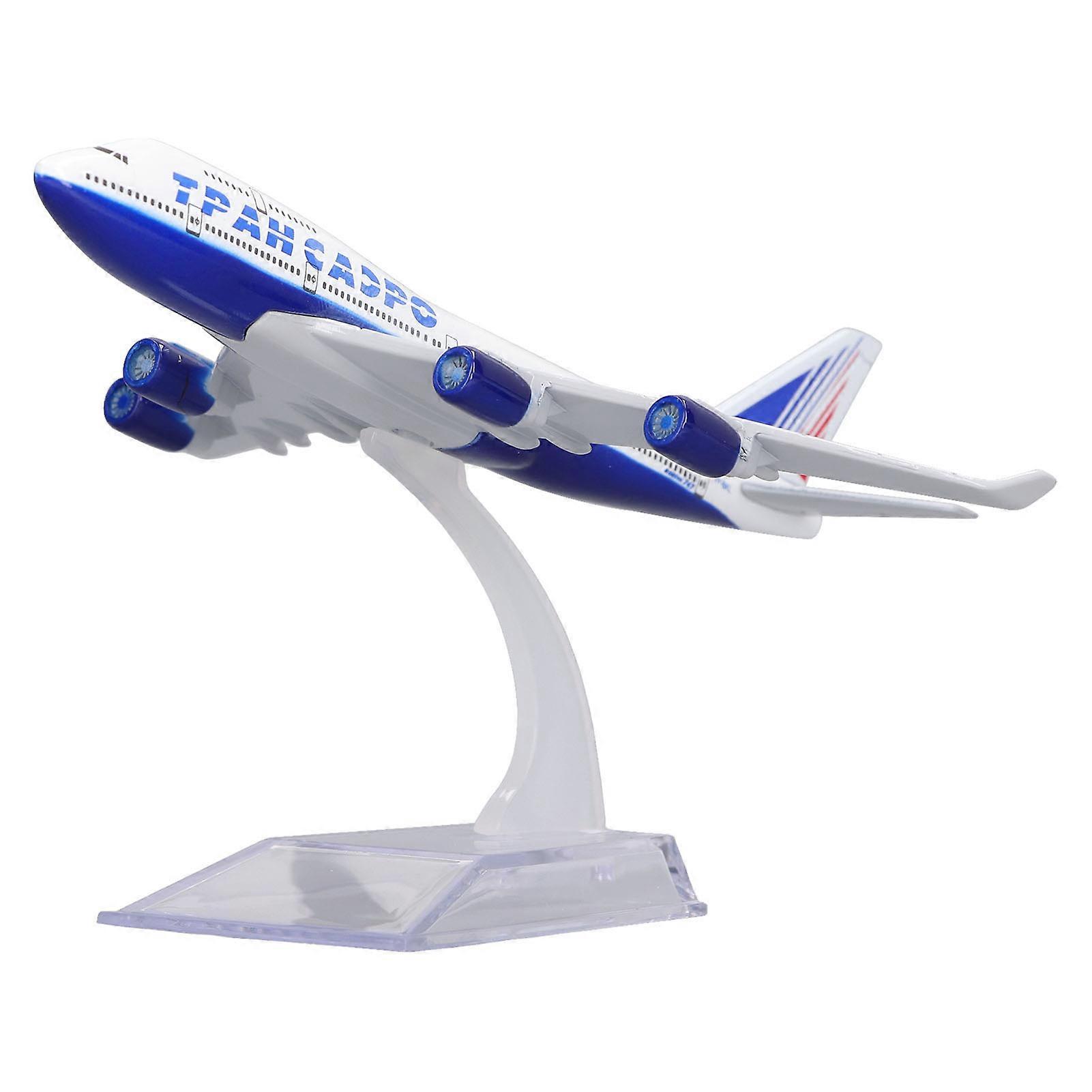 747 Alloy Plane Model High Stimulation Airplane Decoration Model with Display Base Holder