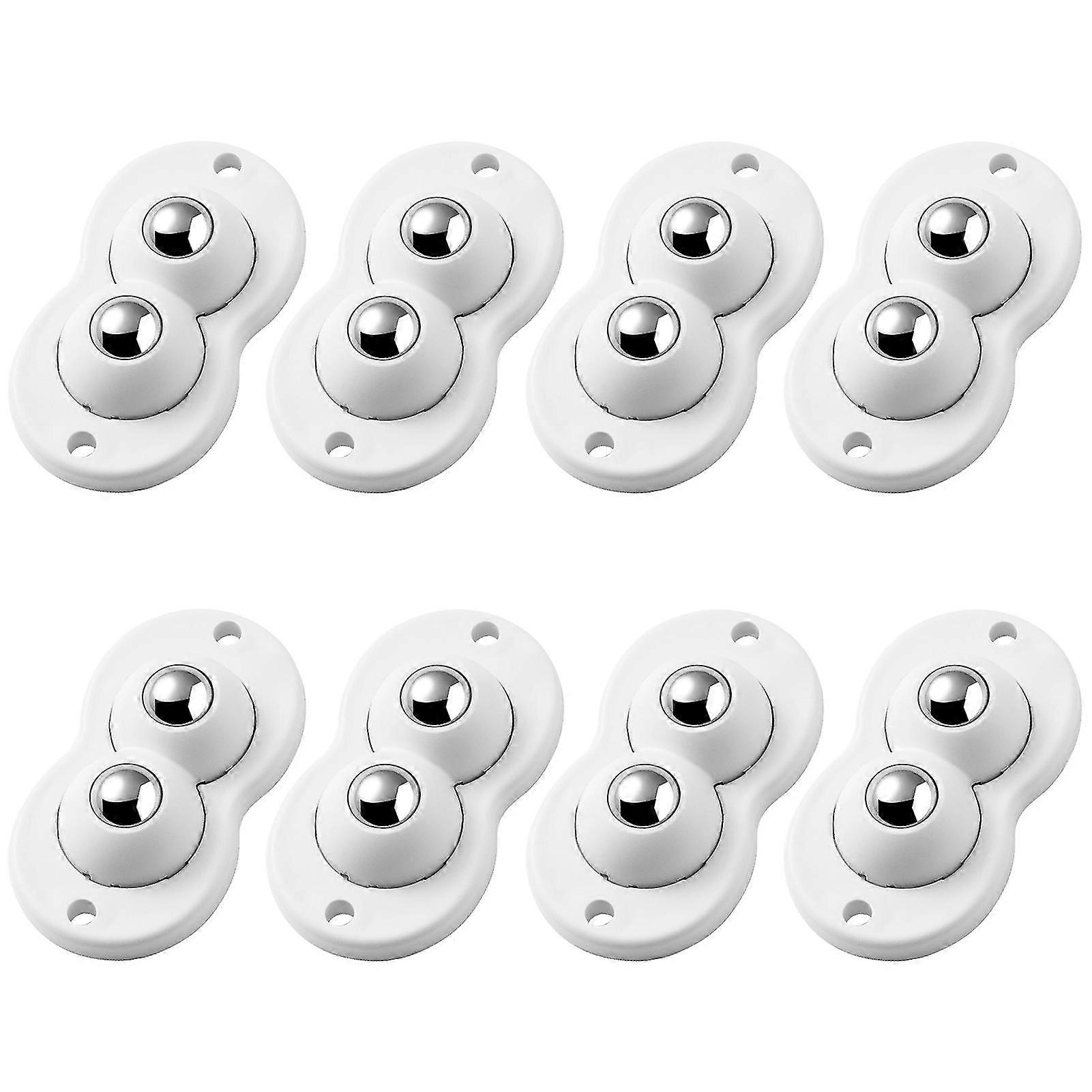 8pcs 360 Rotation Mini Caster Wheel Small Furniture Self Adhesive Trash Can