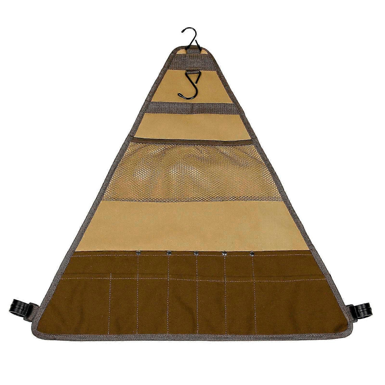 Outdoor Camping Camping Square Canvas Tableware Storage Portable Cookware