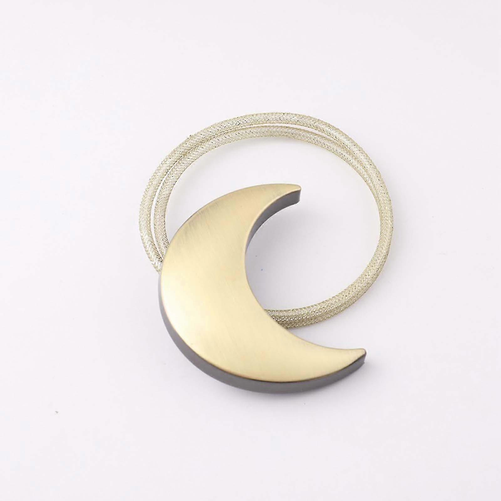 Metal Curtain Magnetic Buckle Strap Curtain Buckle Creative Perforated Free Moon Curtain Strap