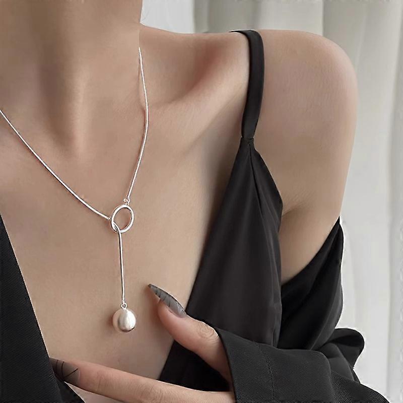 Ball long necklace, sweater chain