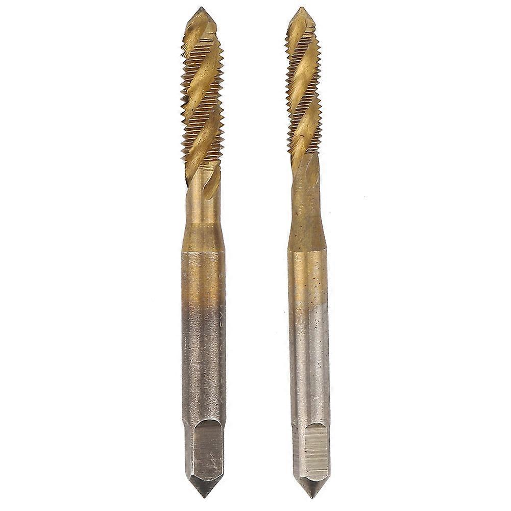 2PCs Screw Tap Hand Tool Hardware Accessory High Speed Steel for Spiral Cobalt Machine