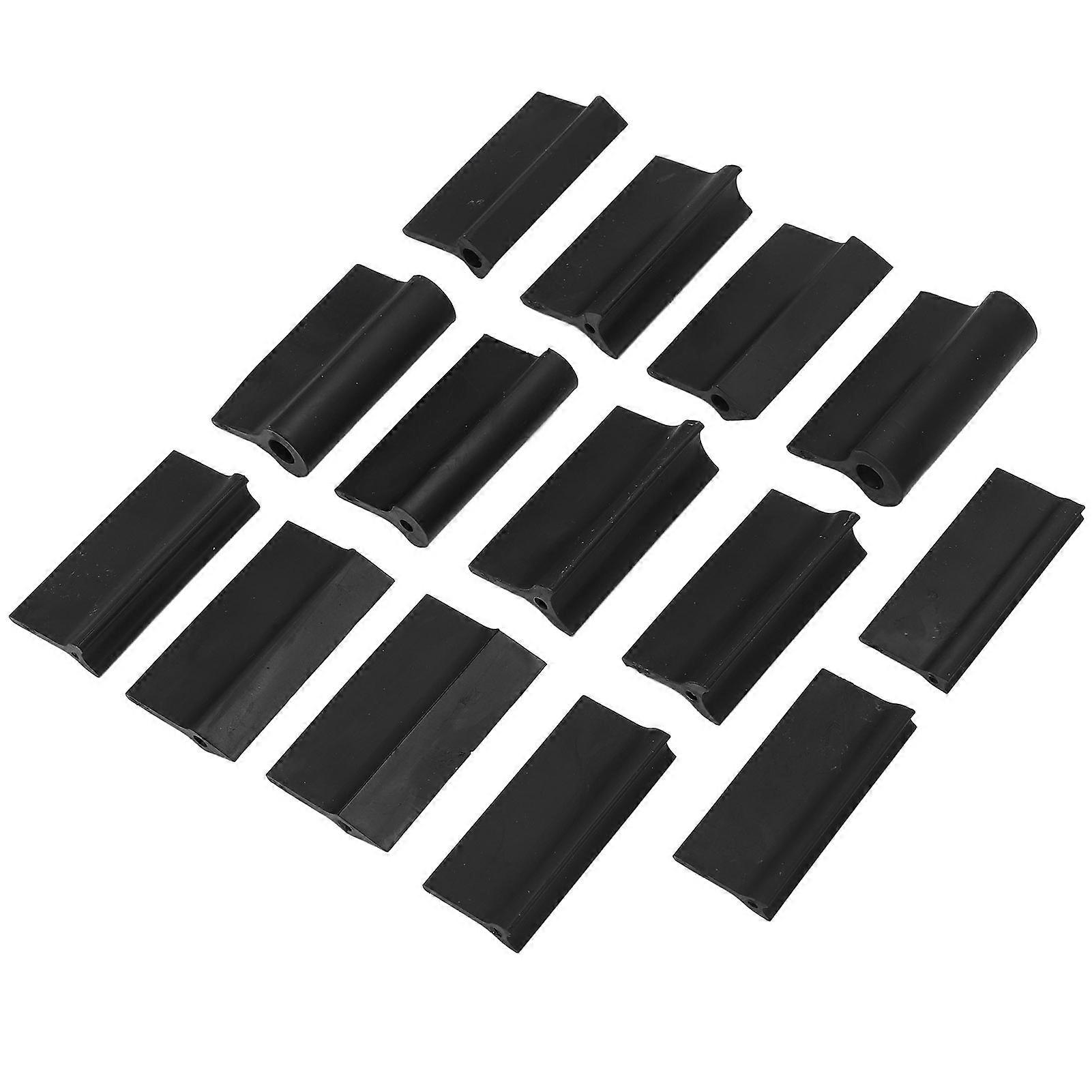 14PCS Contour Sanding Grip 3 Shapes Rubber Black Flexible Contour Polishing Tool for Woodworking