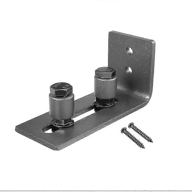 Barn Door Floor Guide, Adjustable Carbon Steel Bottom Roller Floor Roller Guide For Sliding Wood Door Wall/door Black