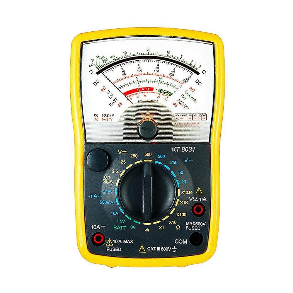 Kt8031 Precision Pointer Display Ac/dc 500v 10a 20mΩ High Sensitivity Handheld Analog Multimeter