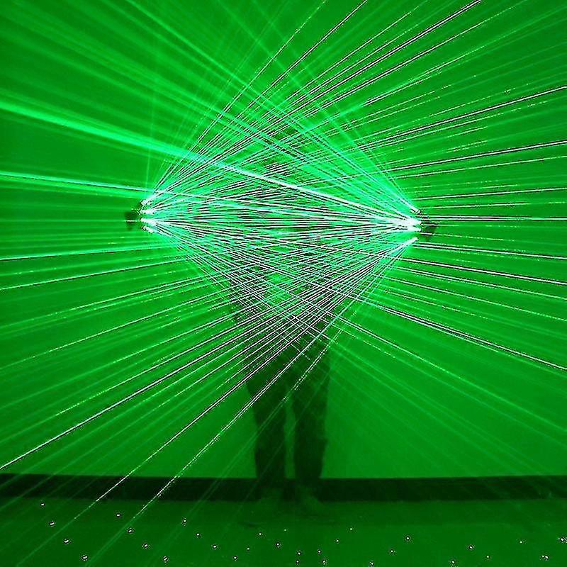 Grüne Laserhandschuhe, LED-Bühnen-Performance-Requisiten