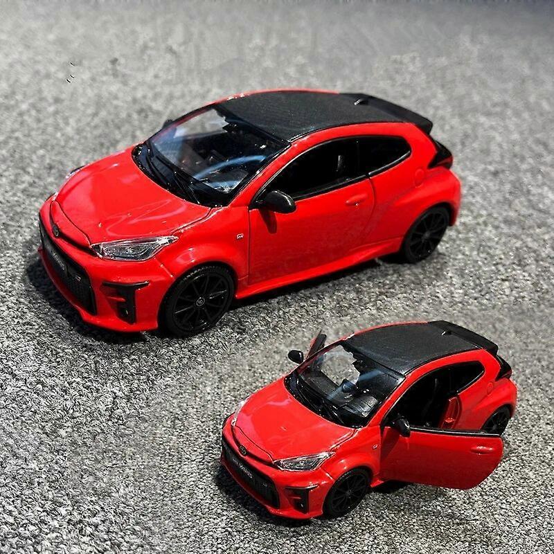 1/24 2021 Toyota GR Yaris Alloy Model samochodu Diecast Metal Toy Car Model pojazdów High Simulation Collection Prezenty dla dzieci