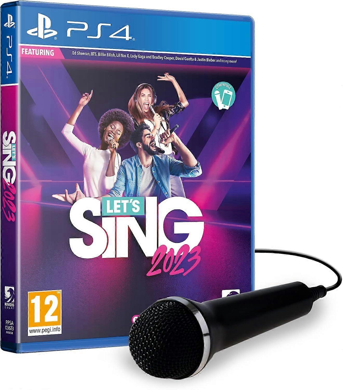 Let's Sing 2023 PS4 Game (Includes 1 microphone)