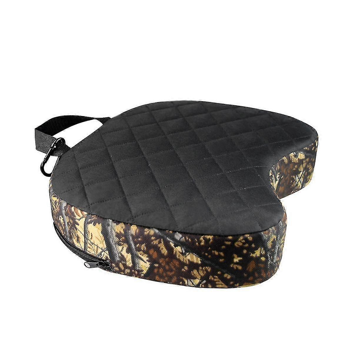 Cuscino in spugna imbottita impermeabile per la caccia, cuscino inferiore resistente all'umidità concavo con cerniera e maniglia in inverno