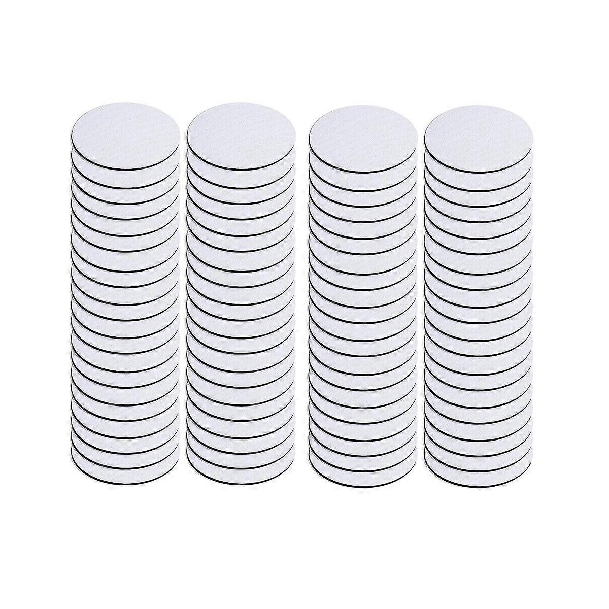 80PC Sublimation Blank Cup Coasters Bulk,4X4Inch Round Blank Cup Mat Rubber for Sublimation Transfe