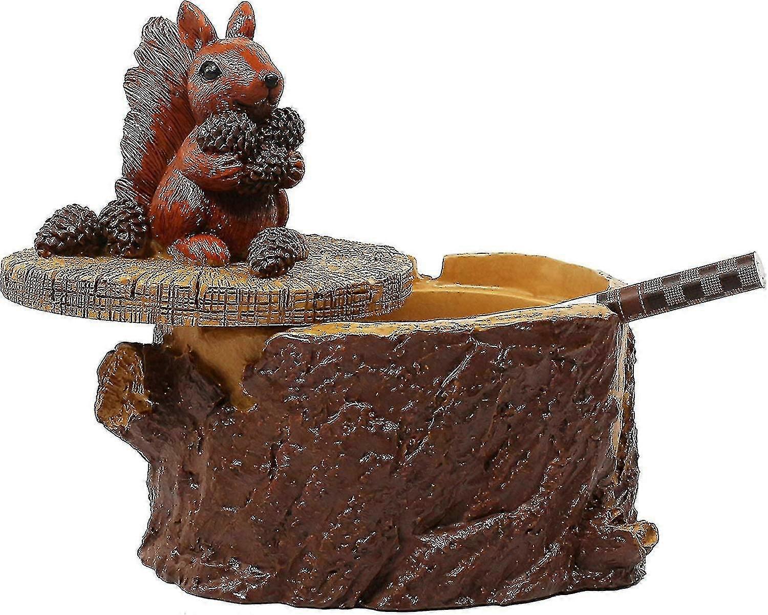 Ashtrays For Cigarettes Cute Resin Squirrel Ashtray With Lid For Home
