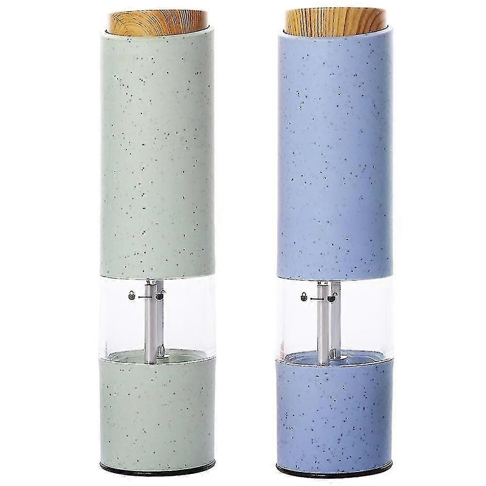 2pcs Electric Salt And Pepper Grinder Set  Battery