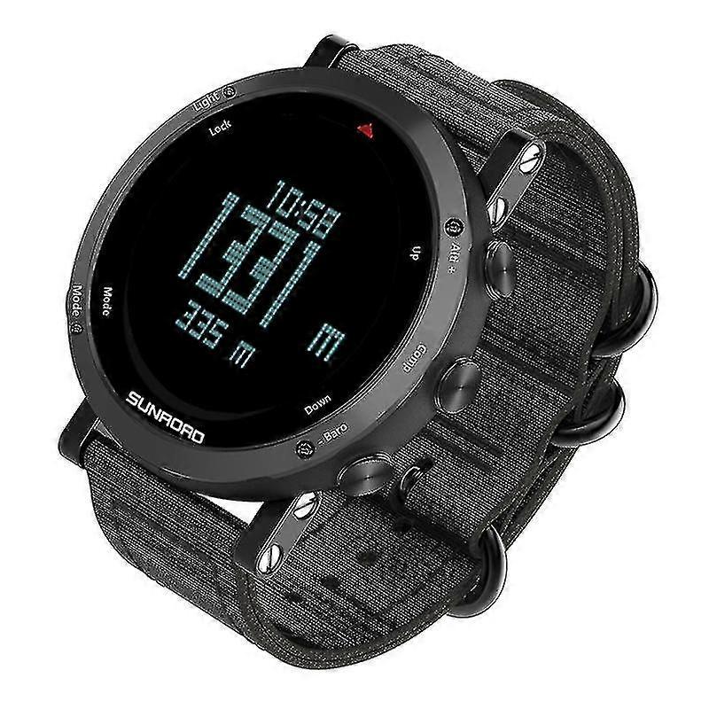 気圧計高度計コンパス温度計天気予報メンズウォッチ50メートル防水多機能アウトドアスポーツウォッチ登山Ru