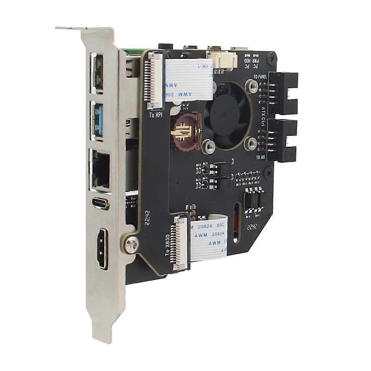 PiKVMA8 Kit KVMA8 PCIe Version for 4 Model B KVM over IP Support KVM V3 PoE ATX Compatible