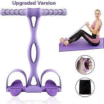 Stool, Ottoman and Footrest Multi-Function Tension Rope, Bodybuilding Expander Elastic Resistance Band Yoga Exercise Equipment Waist Arm Leg Trainer P