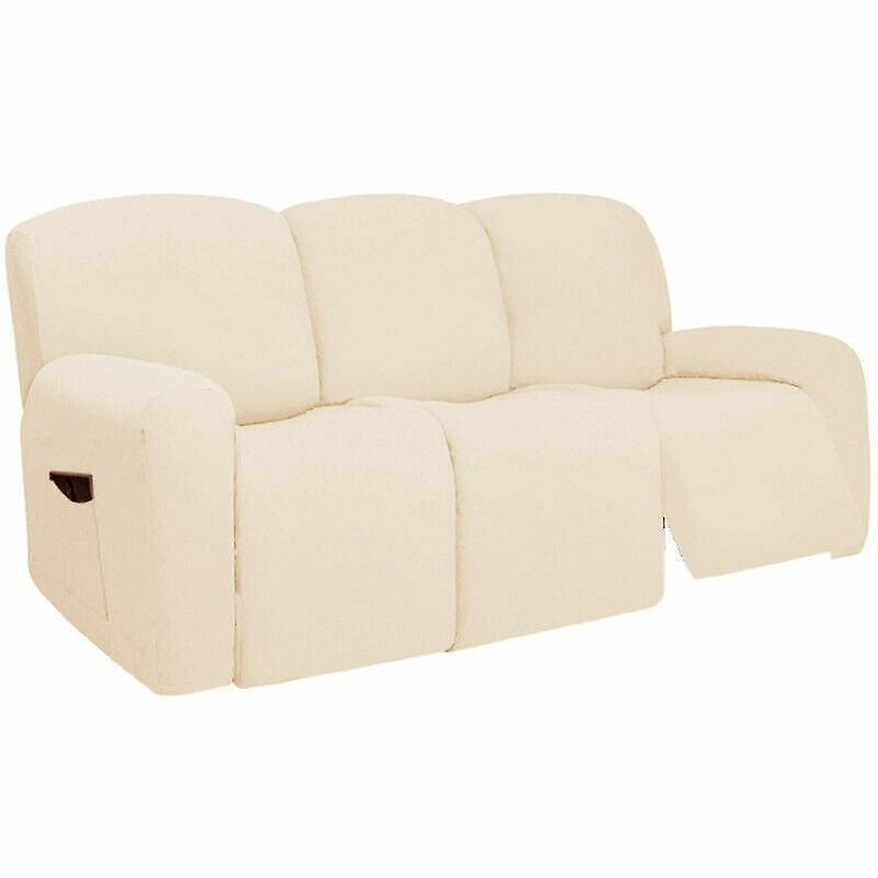 1/2/3 Seater Recliner Sofa Cover Stretch Reclining Couch Cover Elastic Slipcover