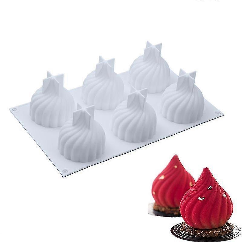 Oignon Styling Mousse Moule Blanc Tourbillon Gâteau Moule Cuisson Diy Chocolat Moule