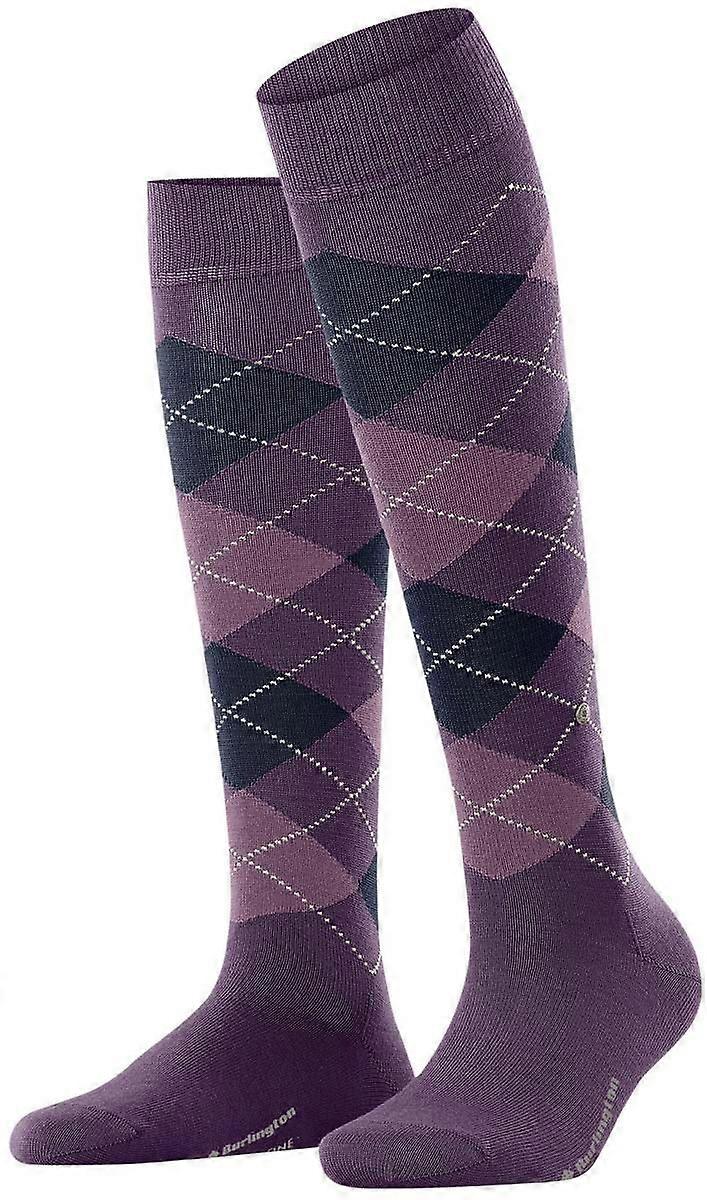 Burlington Marylebone Knee High Socks - Nightshade Red