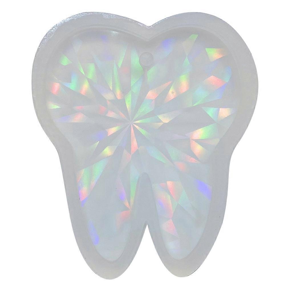 Big Tooth Holographic Light and Shadow Keychain Molds Pendant Ornament Mold