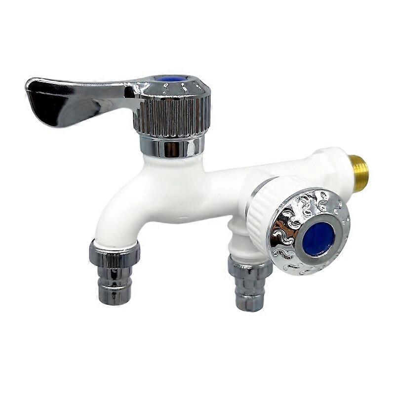 Mop Pool Tap Washing Machine Taps One-in-two-out Washer Bibcock Wall Mounted Double Water Outlet Outdoor Garden Faucets Laundry Combo Units
