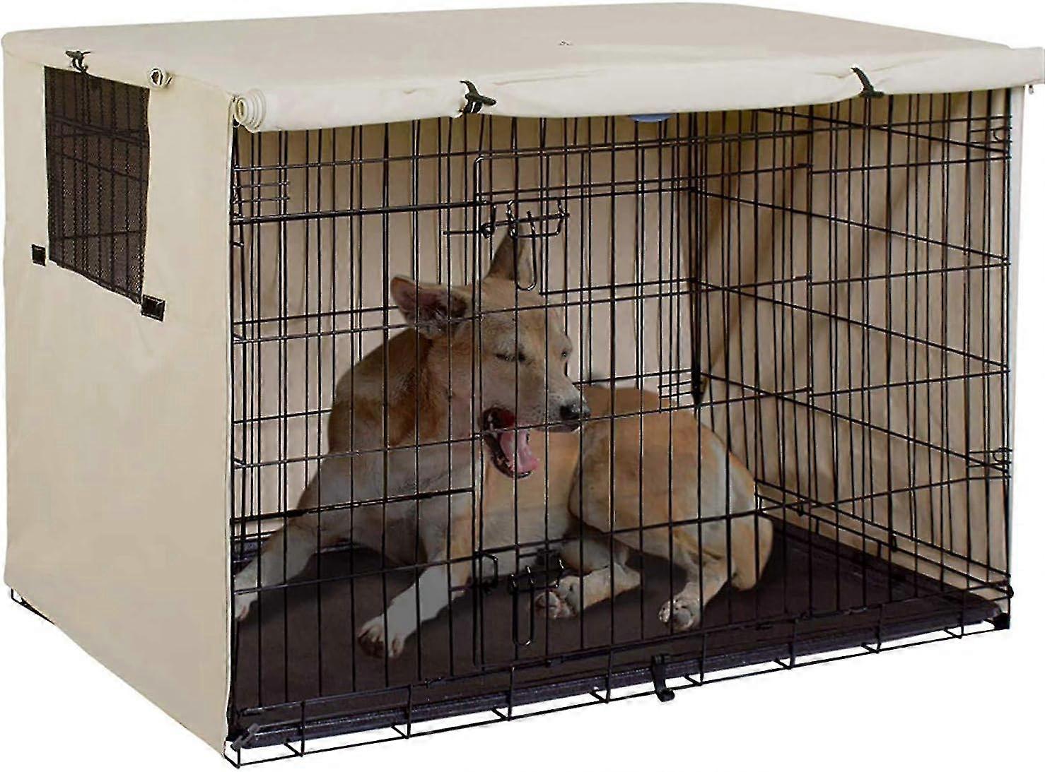 Dog Cover Oxford Cloth Pet Kennel Cover Universal Fit Para 36 polegadas Wire Dog