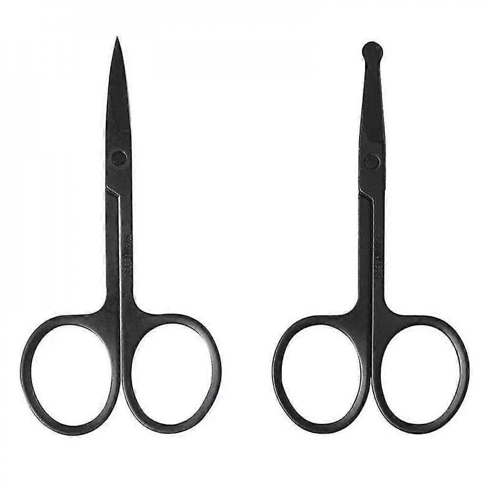 2pcs Scissors Set With Pointed & Round Pointed Makeup Tools NZV