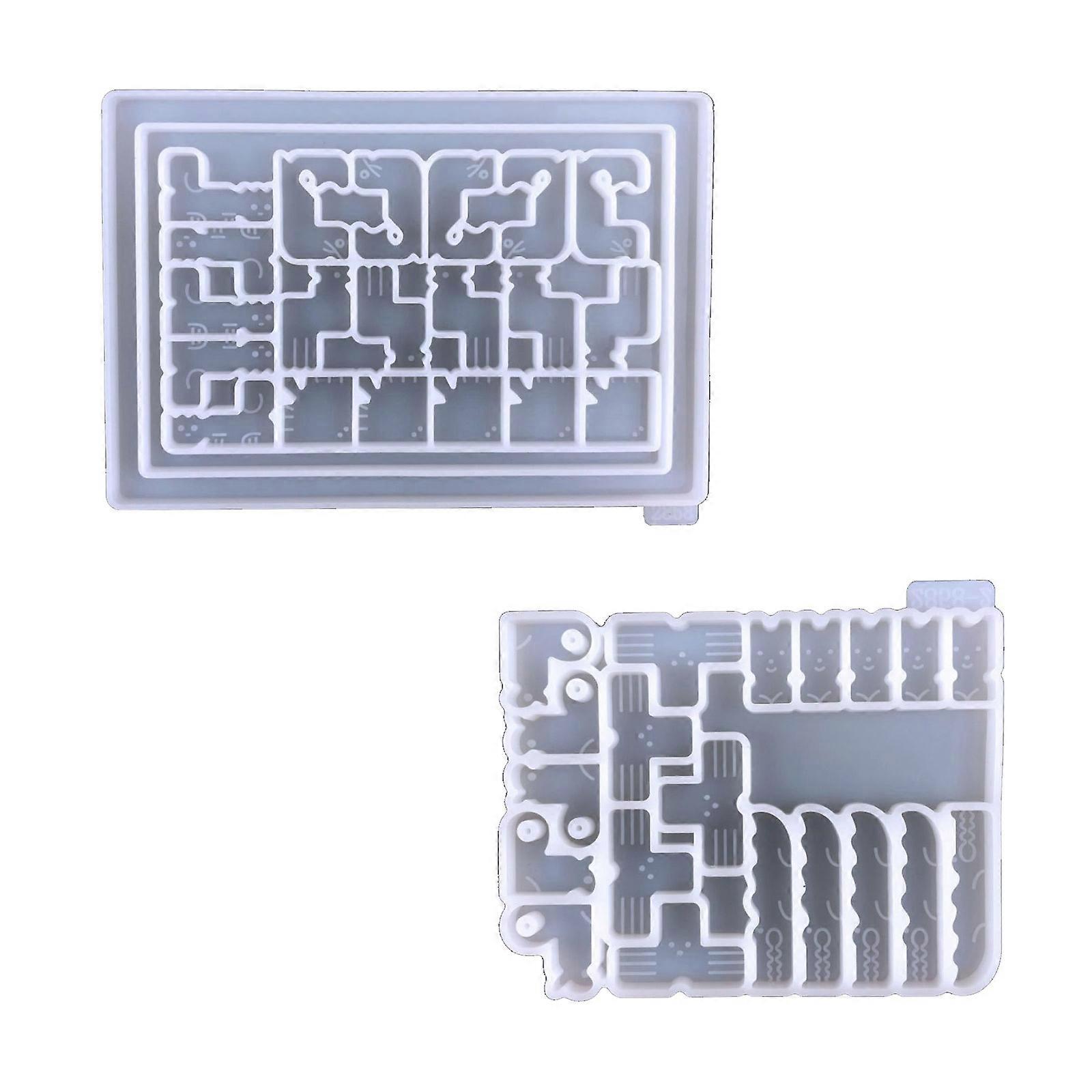 Russian Drop Glue Mould Diy Variety Square Intelligence Building Blocks Mold