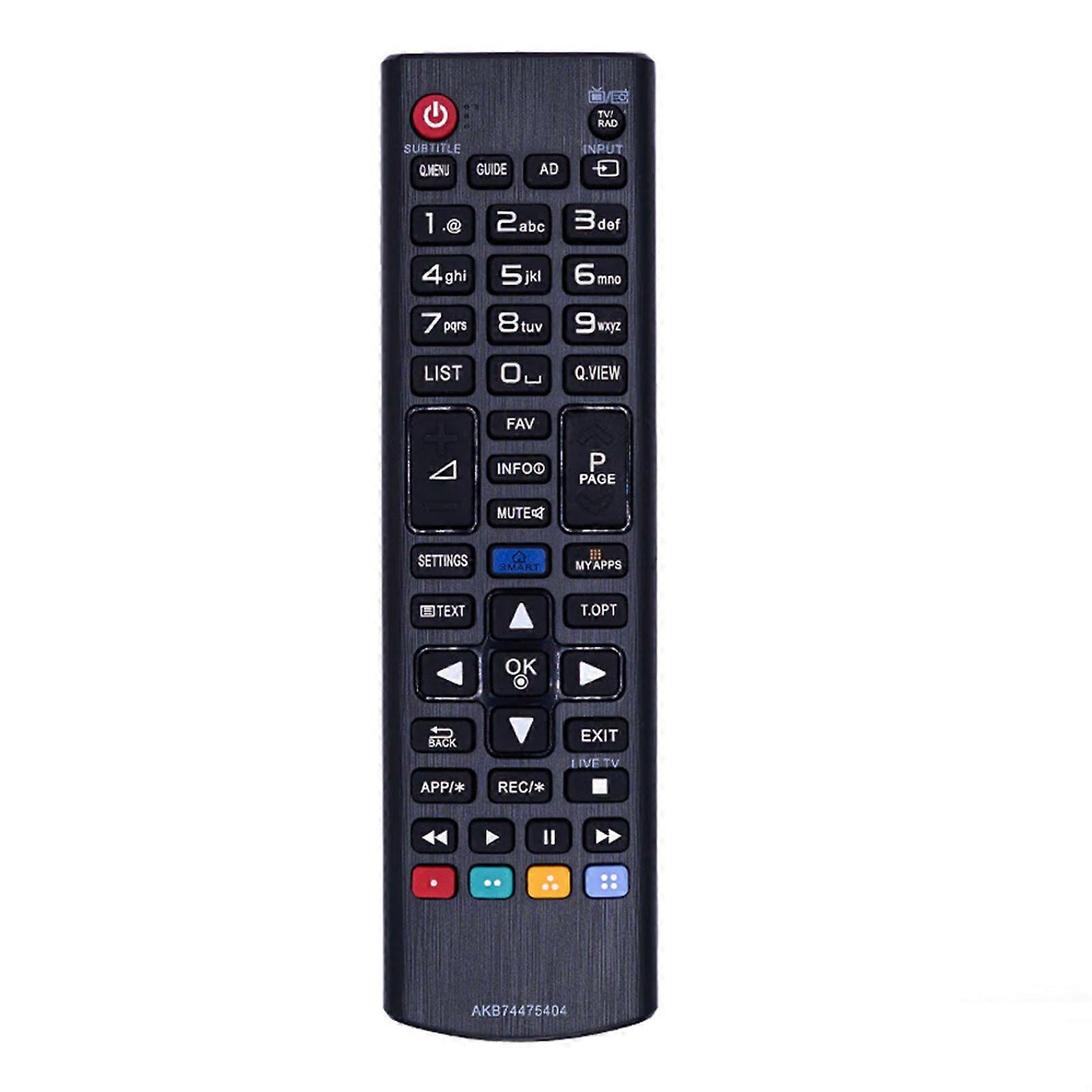 AKB74475404 Remote Control Black Universal Remote Controller Replacement