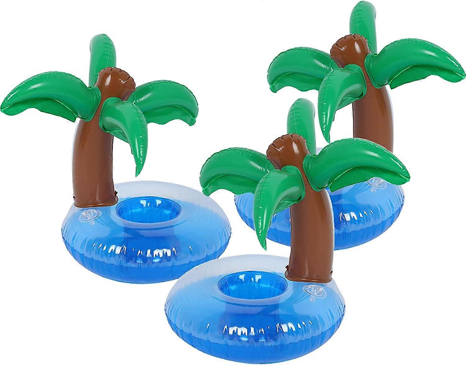 Inflatable Drink Holder 3 Pack Drink Pool Floats Cup Holders for Summer Pool Party, Variety Shape to Choose