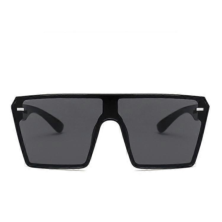 2023 Mode Oversized Lunettes de soleil carrées Rétro Dégradé Big Frame Lunettes de soleil pour femmes One Piece Gafas Shade Mirror Clear Lens