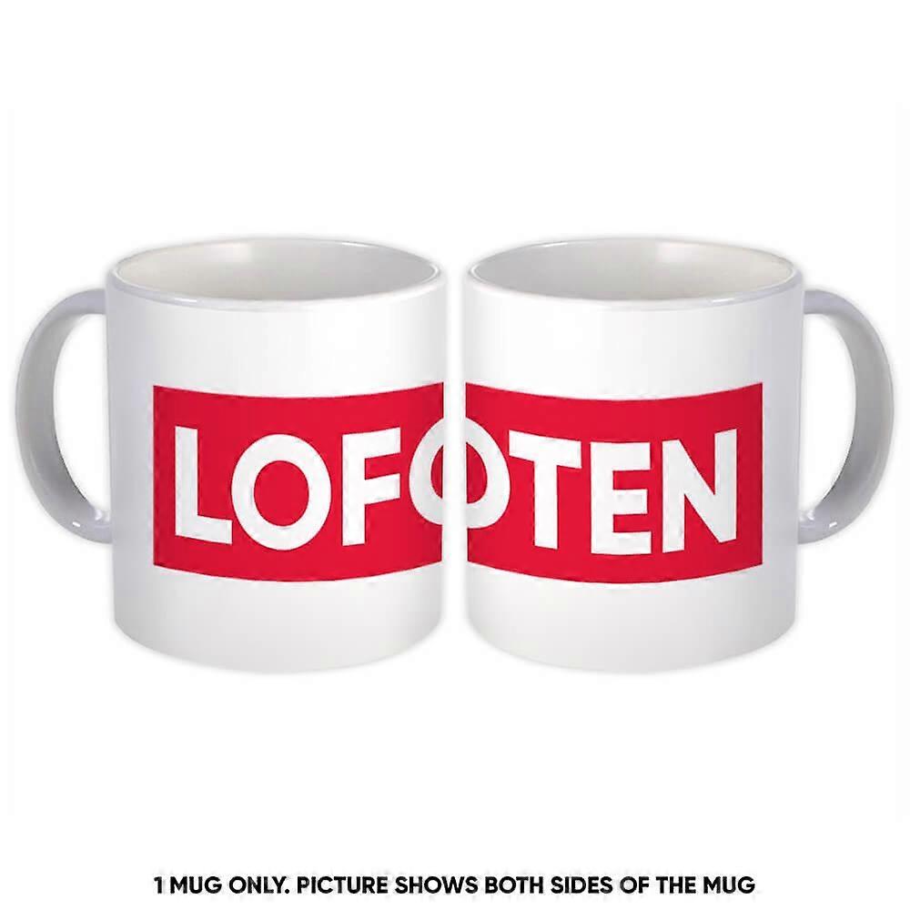 Gift Mug: Lofoten Norway Red