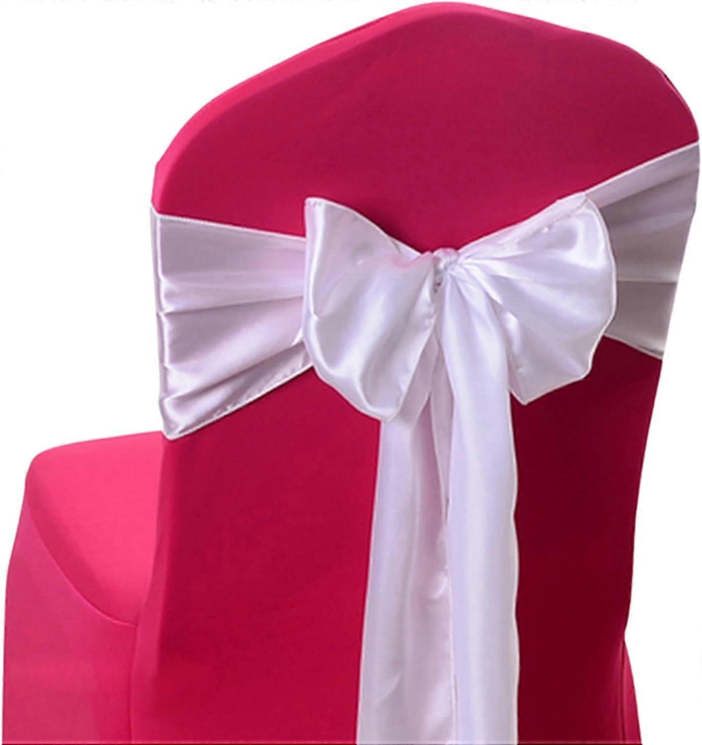10 PCS Party Decoration Satin Chair Sashes, Satin Bow Tie Soft Chair Sash Bow Ribbon for Wedding, Banquet, Birthday