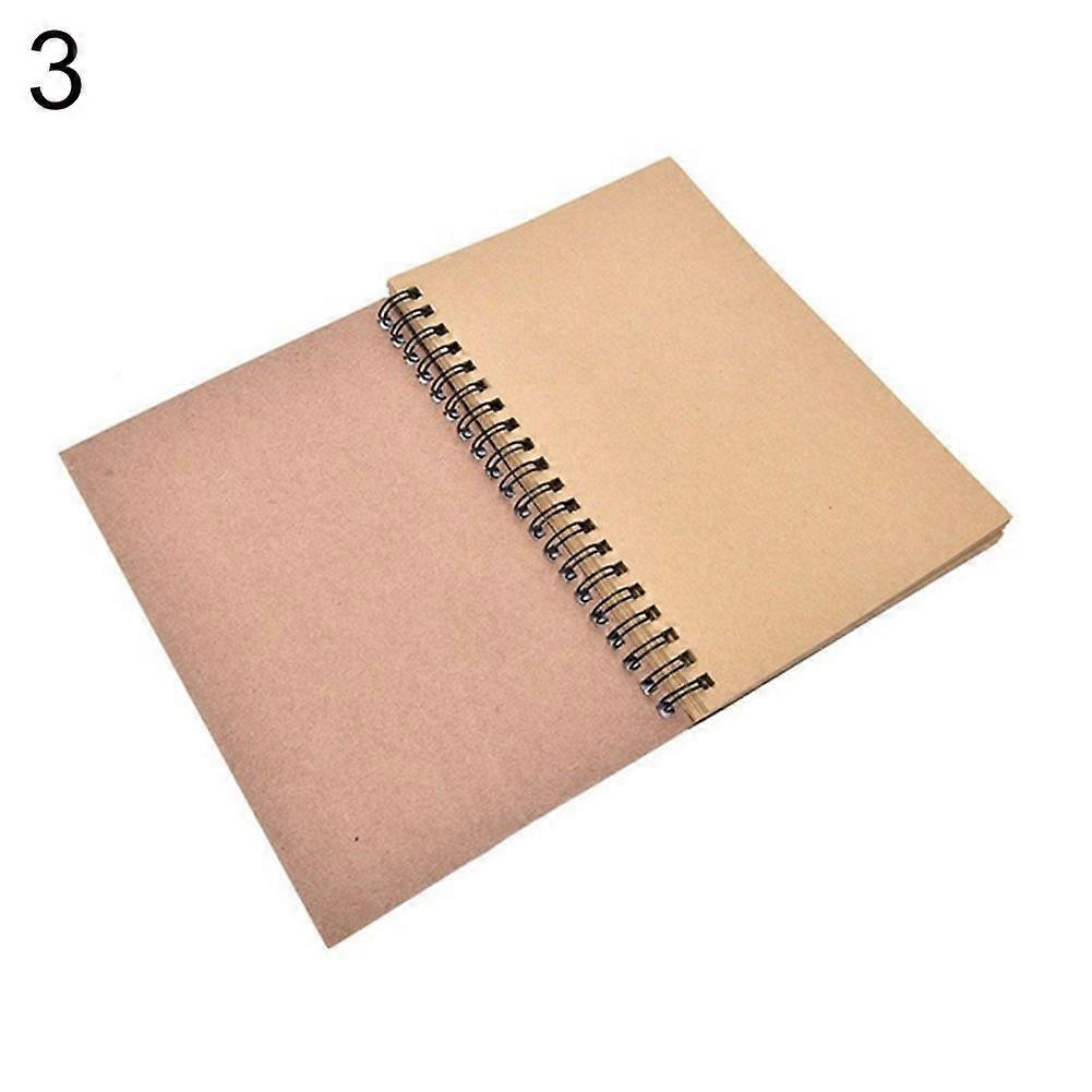 Spiral Book Coil To Do Notebook Blank Inner Page Paper Diary Drawing Stationery