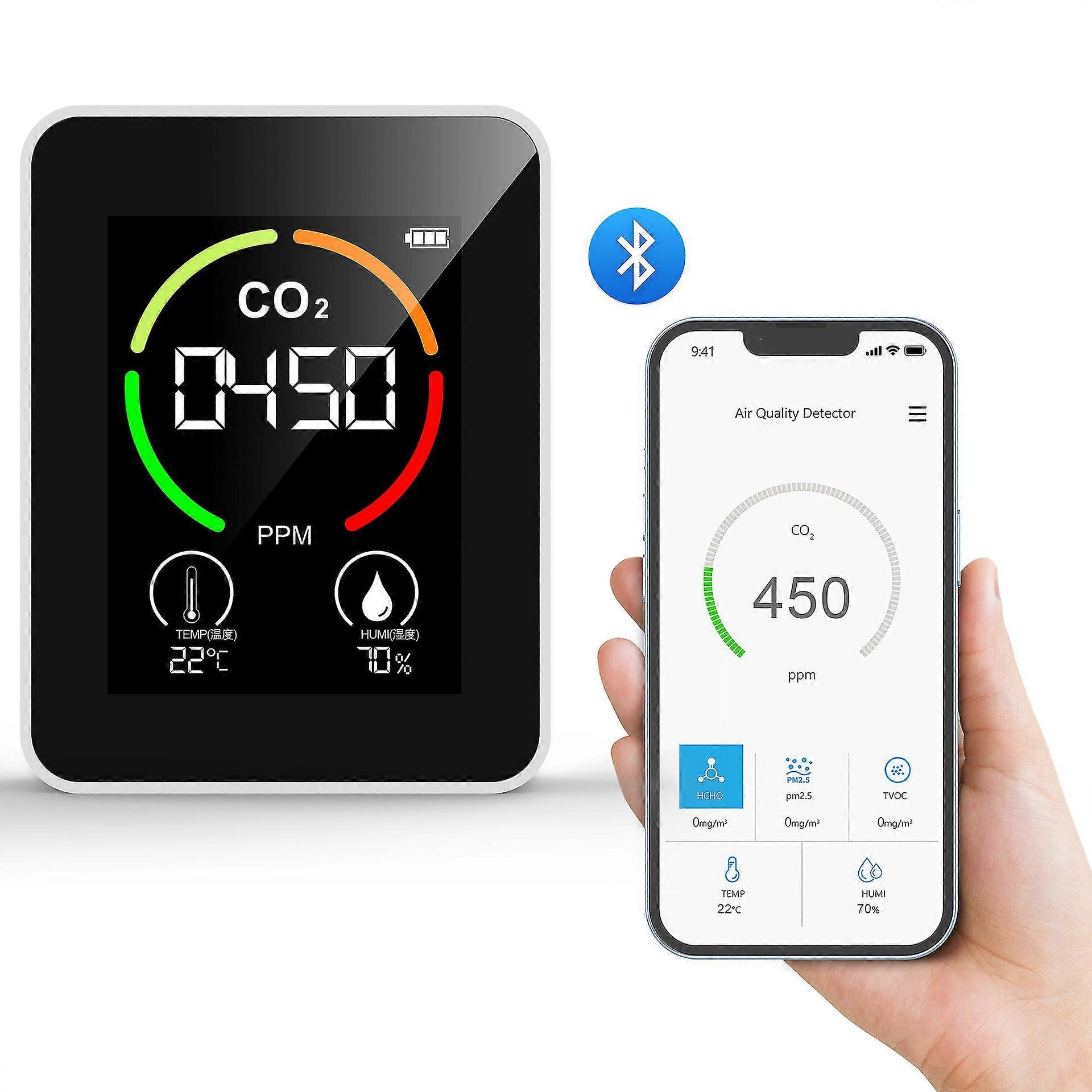 家の寝室のオフィスの半導体のための携帯用空気質の探知器の多機能のデジタル二酸化炭素のモニター